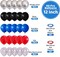 Red Blue Black Balloons, 60PCS Red and Blue Party Balloons, 12Inch Metallic Silver Balloons Dark Red Blue Confetti Balloons for Boys Birthday Graduation Baby Shower Party Decorations